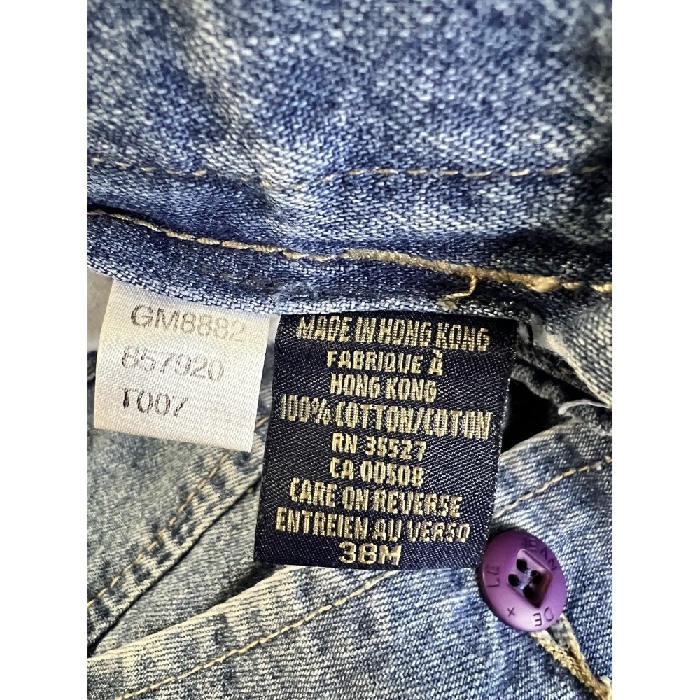 VNG Marithe Francois Girbaud Jeans Mens 38 Blue Baggy‎ Shuttle Tape Skater Y2K - Picture 6 of 16